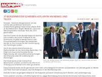 Bild zum Artikel: 37 Bürgermeister schreiben Asyl-Kritik an Merkel und Tillich