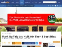 Bild zum Artikel: Er macht's tatsächlich: Mark Ruffalo bestätigt seine Rückkehr als Hulk!