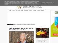 Bild zum Artikel: Franz Beckenbauer: 'Jetzt tut doch nicht so. Ihr wolltet es doch auch alle.'