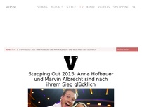 Bild zum Artikel: Stepping Out 2015: Anna Hofbauer und Marvin Albrecht sind nach ihrem Sieg glücklich