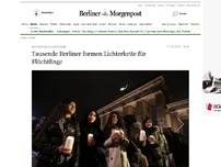 Bild zum Artikel: Aktion für Flüchtlinge : An diesen Orten will sich die Berliner Lichterkette bilden