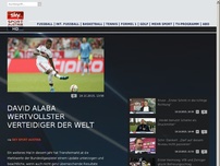 Bild zum Artikel: Müller und Lewandowski knacken 70 Mio. Grenze – Alaba wertvollster Verteidiger