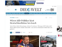 Bild zum Artikel: TV-Talk: Wirrer AfD-Politiker hisst Deutschlandfahne bei Jauch