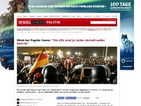 Bild zum Artikel: Eklat bei Pegida-Demo: 'Die KZs sind ja leider derzeit außer Betrieb'