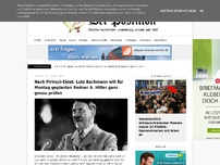 Bild zum Artikel: Nach Pirinçci-Eklat: Lutz Bachmann will für Montag geplanten Redner A. Hitler ganz genau prüfen