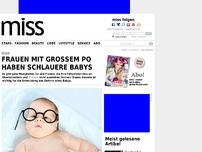 Bild zum Artikel: Studie: Frauen mit großem Po haben schlauere Babys