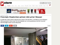 Bild zum Artikel: Eklat auf Studentenfeier: Feiernde Studenten setzen Uni unter Wasser