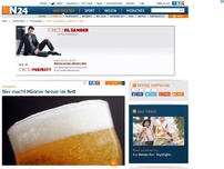 Bild zum Artikel: Sexexpertin - 
Bier macht Männer besser im Bett