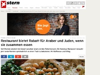 Bild zum Artikel: Frieden stiften in Israel: Restaurant bietet Rabatt für Araber und Juden, wenn sie zusammen essen