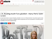 Bild zum Artikel: Achter Teil in Arbeit: J. K. Rowling macht Fans glücklich - Harry Potter kehrt zurück