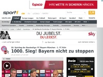 Bild zum Artikel: 1000. Sieg: Rekord-Bayern nicht zu stoppen