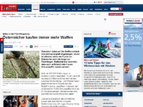 Bild zum Artikel: Mitten in der Flüchtlingskrise - Österreicher kaufen immer mehr Waffen