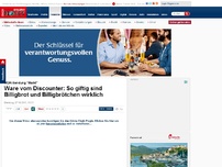 Bild zum Artikel: WDR-Sendung 'Markt' - Discounter in der Kritik: So giftig sind Billigbrot und Billigbrötchen wirklich