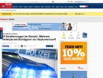 Bild zum Artikel: Polizeieinsatz in Essen - 20 Streifenwagen im Einsatz: Mehrere Verletzte bei Schlägerei vor Asylunterkunft
