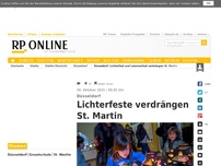 Bild zum Artikel: Düsseldorf - Lichterfeste verdrängen St. Martin