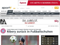 Bild zum Artikel: Ribery zurück in Fußballschuhen