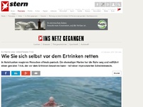 Bild zum Artikel: Ex-Marine zeigt verblüffenden Trick: Wie Sie sich selbst vor dem Ertrinken retten