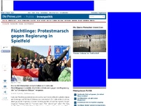 Bild zum Artikel: Flüchtlinge: Protestmarsch gegen Regierung in Spielfeld