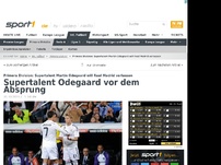 Bild zum Artikel: Supertalent Ödegaard vor dem Absprung