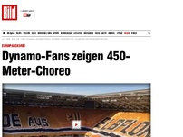 Bild zum Artikel: Europarekord! - Dynamo-Fans zeigen 450-Meter-Choreo