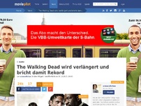 Bild zum Artikel: The Walking Dead geht in die Verlängerung - und bricht neuen Rekord!