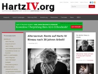 Bild zum Artikel: Altersarmut: Rente auf Hartz IV Niveau nach 30 Jahren Arbeit!