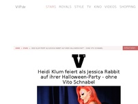 Bild zum Artikel: Heidi Klum feiert als Jessica Rabbit auf ihrer legendären Halloween-Party in New York