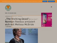 Bild zum Artikel: „The Walking Dead“: Norman Reedus amüsiert sich mit Melissa McBride