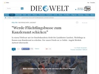 Bild zum Artikel: Bayerischer Landrat: 'Werde Flüchtlingsbusse zum Kanzleramt schicken'
