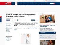 Bild zum Artikel: SPD-Chef Gabriel - 40 bis 50 Prozent der Flüchtlinge werden derzeit gar nicht registriert