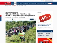 Bild zum Artikel: Gabriel schockiert mit hoher Zahl - 'Etwa die Hälfte der Flüchtlinge nicht erfasst“: Das große Registrierungs-Chaos