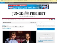Bild zum Artikel: Die SPD ist nur noch eine Mimosen-Partei