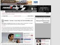 Bild zum Artikel: Mark Webber: Formel 1 muss weg von Schmierreifen und DRS