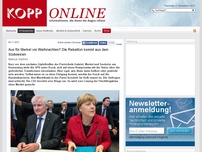 Bild zum Artikel: Aus für Merkel vor Weihnachten? Die Rebellion kommt aus dem Südwesten (Deutschland)