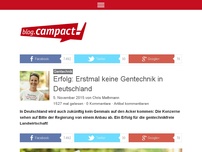 Bild zum Artikel: Erfolg: Erstmal keine Gentechnik in Deutschland