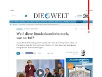 Bild zum Artikel: Flüchtlingskrise: Weiß diese Bundeskanzlerin noch, was sie tut?