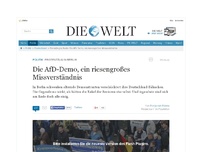 Bild zum Artikel: Protestzug in Berlin: Die AfD-Demo, ein riesengroßes Missverständnis