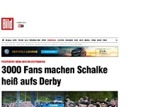 Bild zum Artikel: Abschlusstraining - 3000 Fans machen Schalke heiß aufs Derby