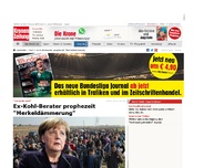 Bild zum Artikel: Ex-Kohl-Berater prophezeit 'Merkeldämmerung'