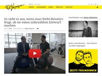 Bild zum Artikel: So sieht es aus, wenn man Nicht-Kreative fragt, ob sie einen unbezahlten Entwurf machen