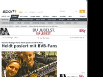 Bild zum Artikel: Heldt posiert mit BVB-Fans