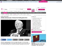 Bild zum Artikel: Alt-Bundeskanzler Helmut Schmidt gestorben