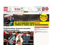 Bild zum Artikel: Paukenschlag: Deutsche beenden Willkommenskultur