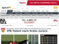 Bild zum Artikel: VfB-Keeper nach Krebserkrankung zurück