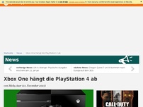 Bild zum Artikel: News: Xbox One hängt die PlayStation 4 ab