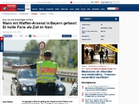 Bild zum Artikel: Plante er einen Anschlag? - Kalaschnikow, Granaten und Sprengstoff im Auto - Polizei fasst Mann in Bayern