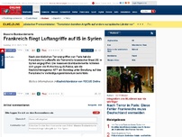Bild zum Artikel: Massive Bombardements - Frankreich fliegt Luftangriffe auf IS in Syrien