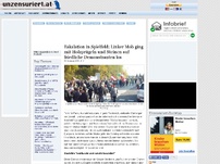 Bild zum Artikel: Eskalation in Spielfeld: Linker Mob ging mit Holzprügeln und Steinen auf friedliche Demonstranten los