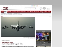 Bild zum Artikel: Zehn Jets fliegen Angriffe: Frankreich zerstört IS-Lager in Rakka