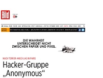 Bild zum Artikel: Nach Terroranschlägen - Anonymous erklären ISIS den „Krieg“